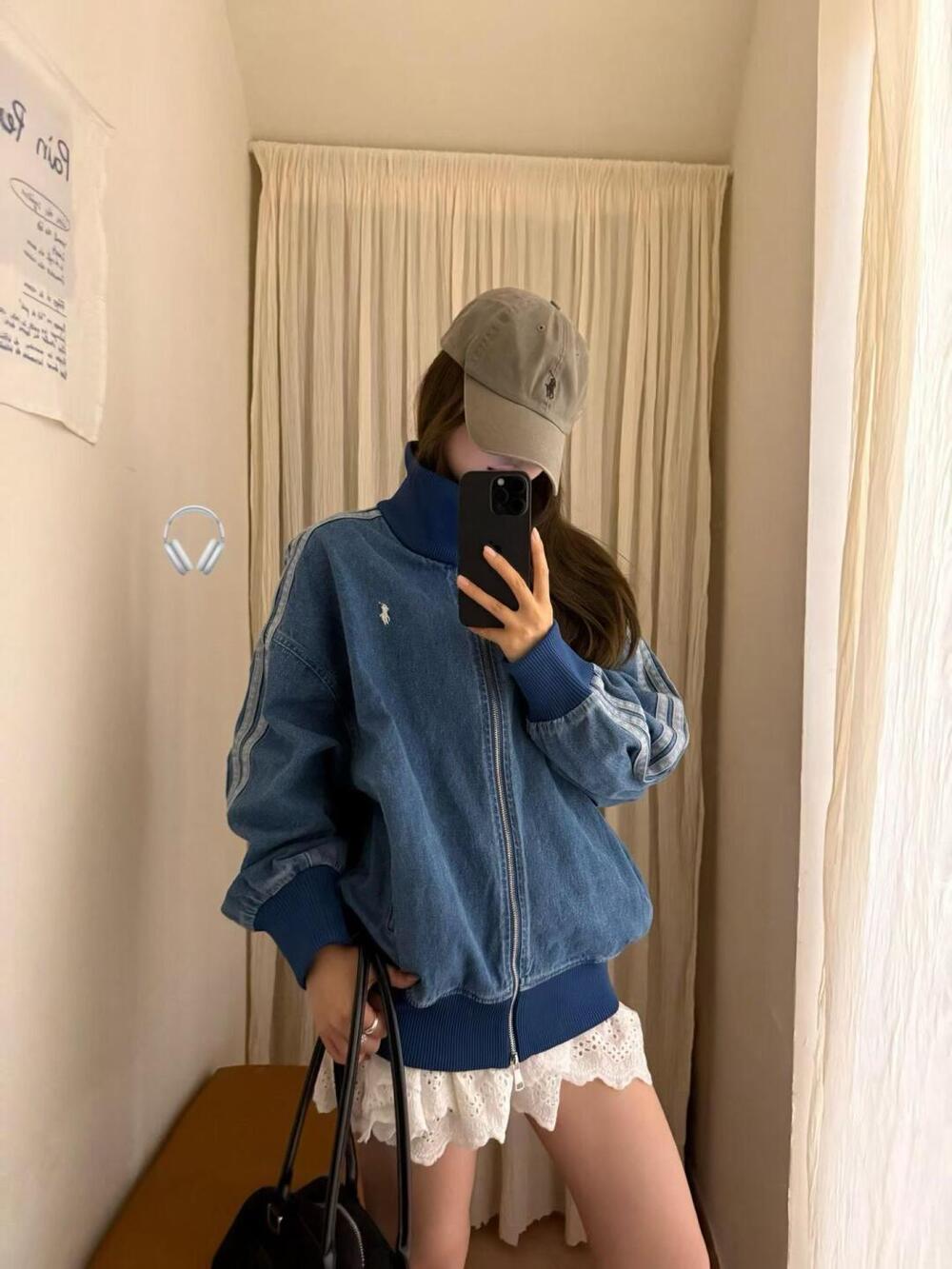 Polo Ralph Lauren button-down denim zip-up jacket